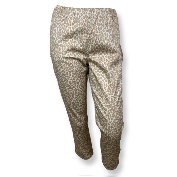 Laurie Kelly regular - Sandfarvet 7/8 leopard buks (Birch leopard) - Cropped Længde 67 cm