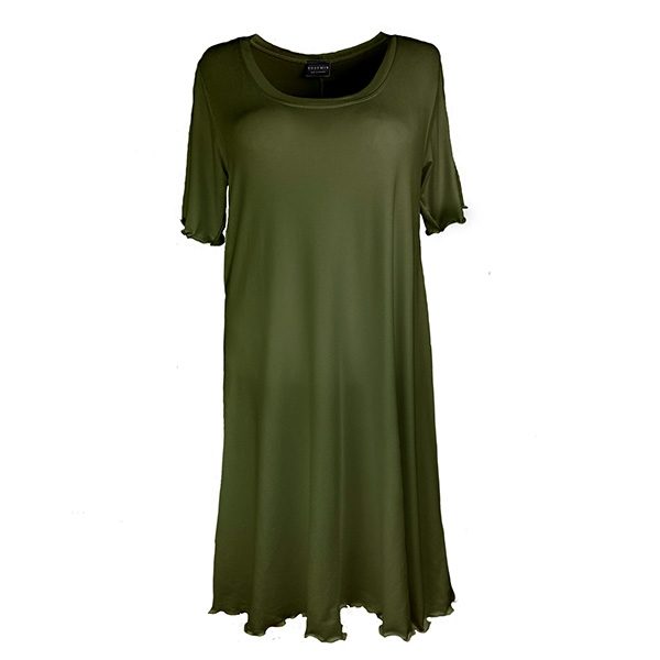 Rosemin Anna - Vissengrøn kjole i A-form