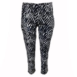 Rosemin Sort / grå bukser med leopardmønster - BASIS