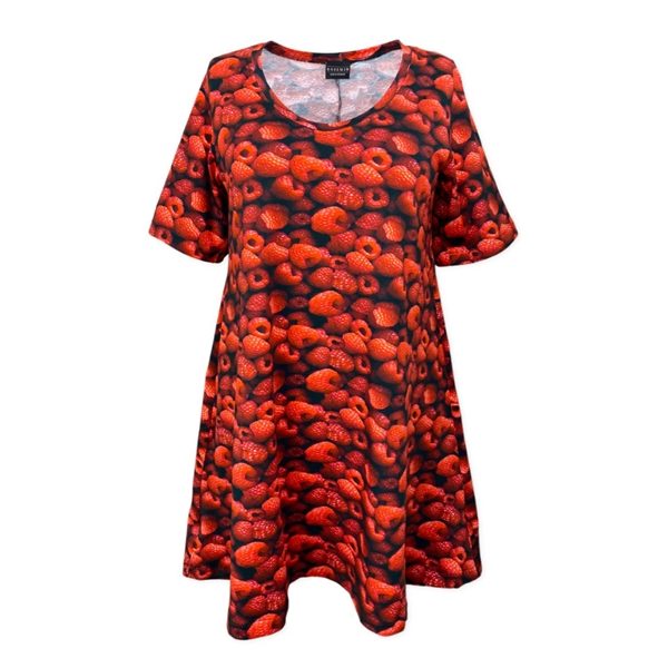Rosemin Anna - Bluse i A-form med hindbær