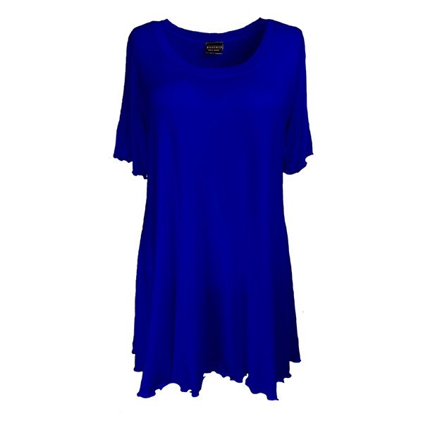 Rosemin Anna - Koboltblå bluse i A-form - Lang længde