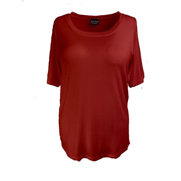 Rosemin ROSA - Rød bluse med kort ærme
